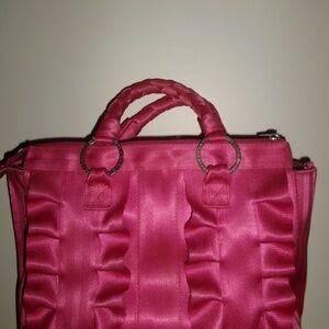 Vintage hot pink "Lola" Harveys seatbelt purse